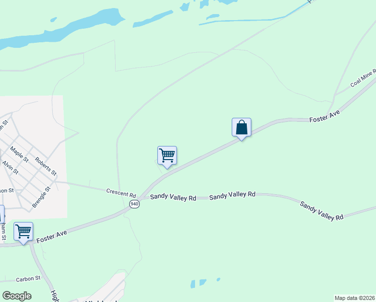 map of restaurants, bars, coffee shops, grocery stores, and more near State Highway 940 in Freeland