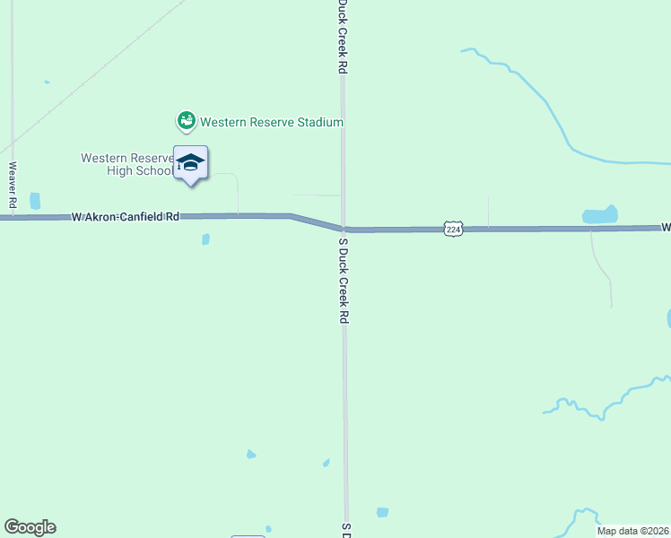 map of restaurants, bars, coffee shops, grocery stores, and more near 6610 South Duck Creek Road in Berlin Center