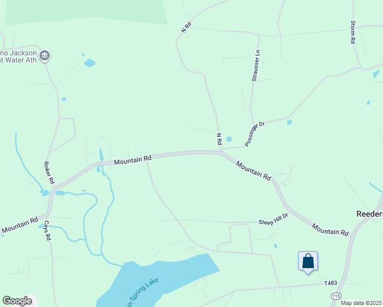 map of restaurants, bars, coffee shops, grocery stores, and more near 2640 Mountain Road in Stroudsburg