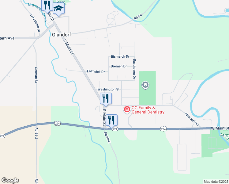 map of restaurants, bars, coffee shops, grocery stores, and more near 141 Washington Street in Ottawa