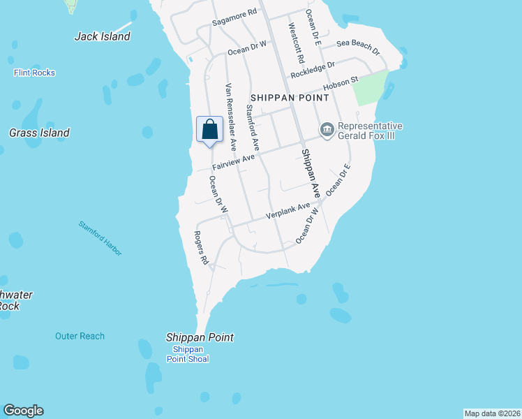 map of restaurants, bars, coffee shops, grocery stores, and more near 289 Stamford Avenue in Stamford