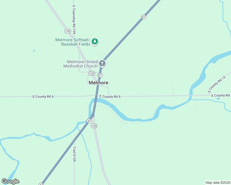 map of restaurants, bars, coffee shops, grocery stores, and more near 3285 East County Road 6 in Tiffin