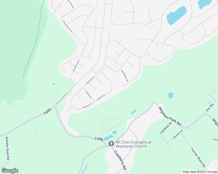 map of restaurants, bars, coffee shops, grocery stores, and more near 130 Hyland Drive in East Stroudsburg