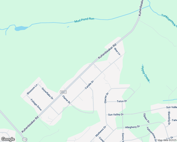 map of restaurants, bars, coffee shops, grocery stores, and more near 284 Kuhenbeaker Road in Blakeslee