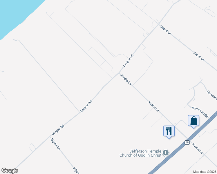 map of restaurants, bars, coffee shops, grocery stores, and more near 5968 Oregon Road in Cutchogue