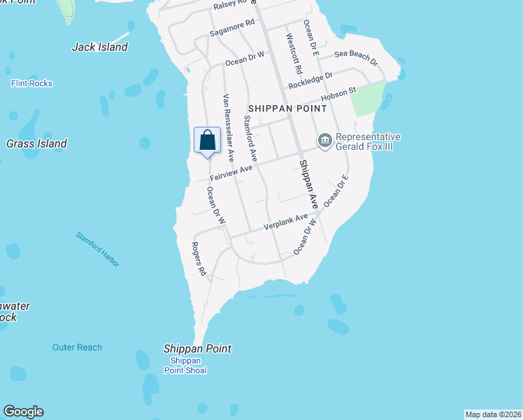 map of restaurants, bars, coffee shops, grocery stores, and more near 289 Stamford Avenue in Stamford