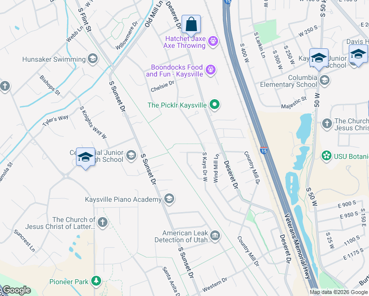 map of restaurants, bars, coffee shops, grocery stores, and more near 778 Grain Street in Kaysville