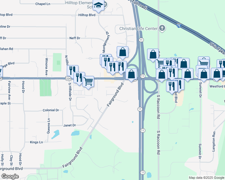 446 Fairground Boulevard, Canfield OH Walk Score