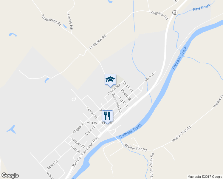 map of restaurants, bars, coffee shops, grocery stores, and more near 1306 Truittsburg Rd in Hawthorn
