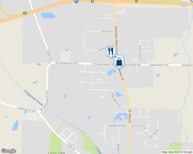 map of restaurants, bars, coffee shops, grocery stores, and more near 131 Pine Cone Court in Seville