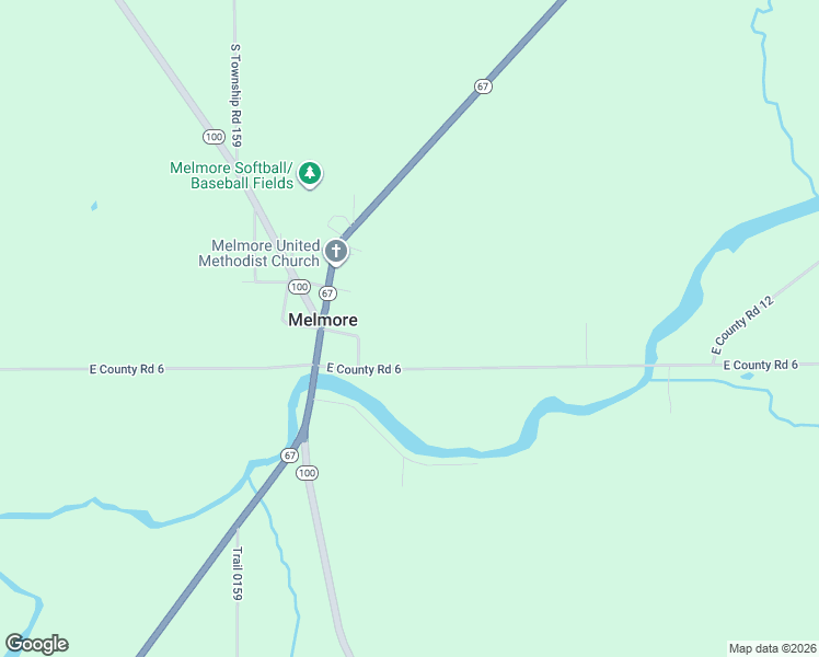 map of restaurants, bars, coffee shops, grocery stores, and more near 3285-3745 East County Road 6 in Tiffin