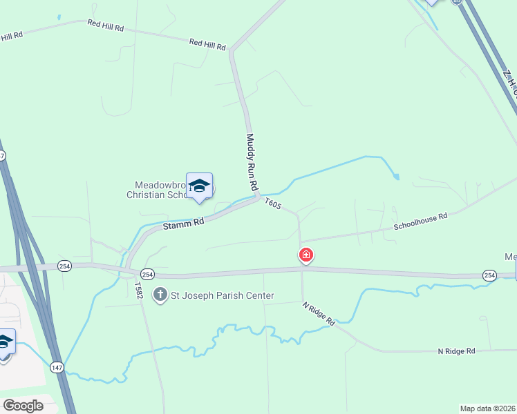 map of restaurants, bars, coffee shops, grocery stores, and more near 474 Stamm Road in Milton