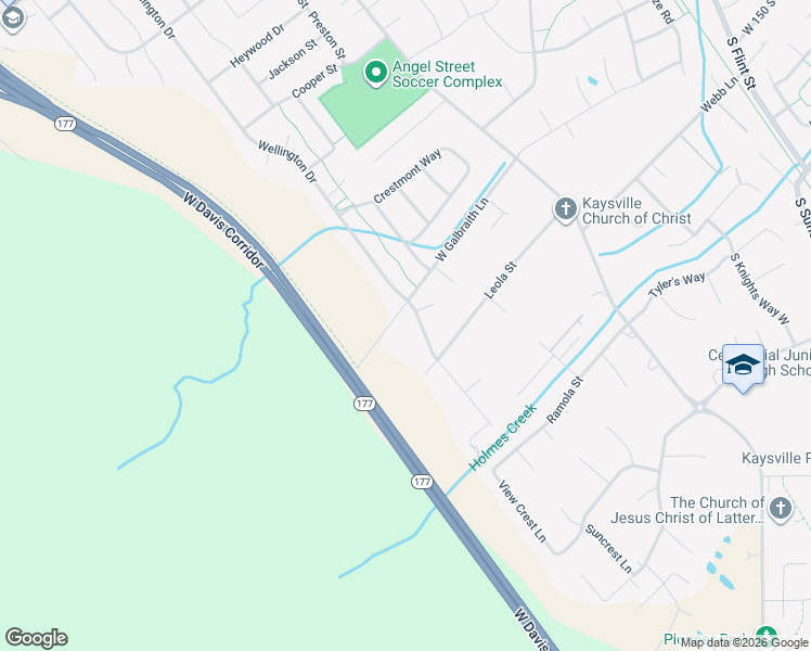 map of restaurants, bars, coffee shops, grocery stores, and more near 622 South Wellington Drive in Kaysville