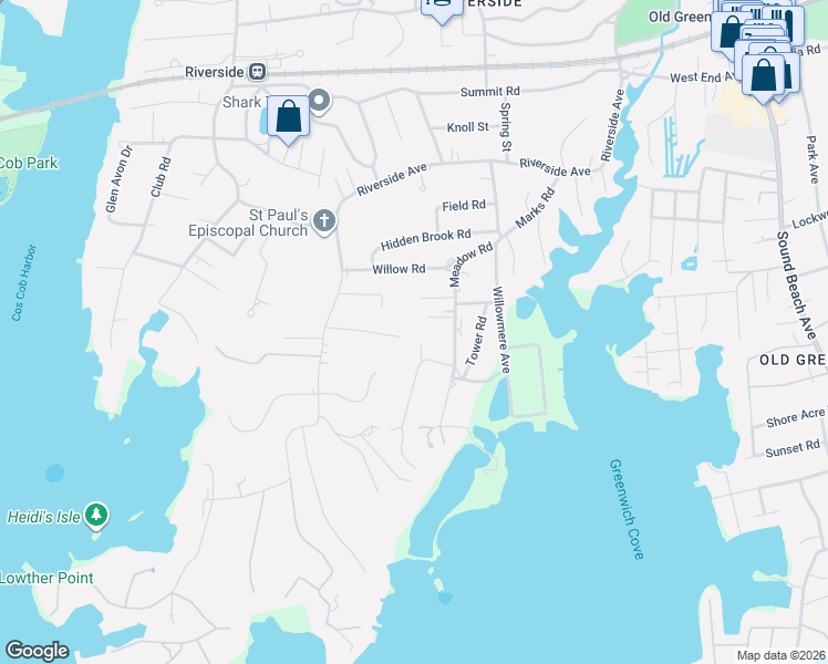 map of restaurants, bars, coffee shops, grocery stores, and more near 36 Welwyn Road in Greenwich