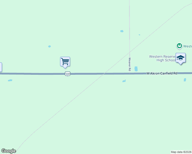 map of restaurants, bars, coffee shops, grocery stores, and more near 14665 West Akron-Canfield Road in Berlin Center
