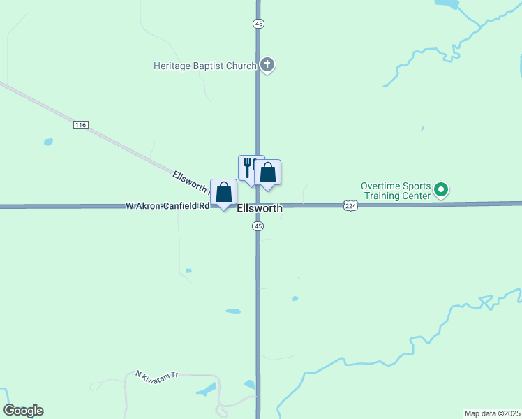 map of restaurants, bars, coffee shops, grocery stores, and more near in Ellsworth