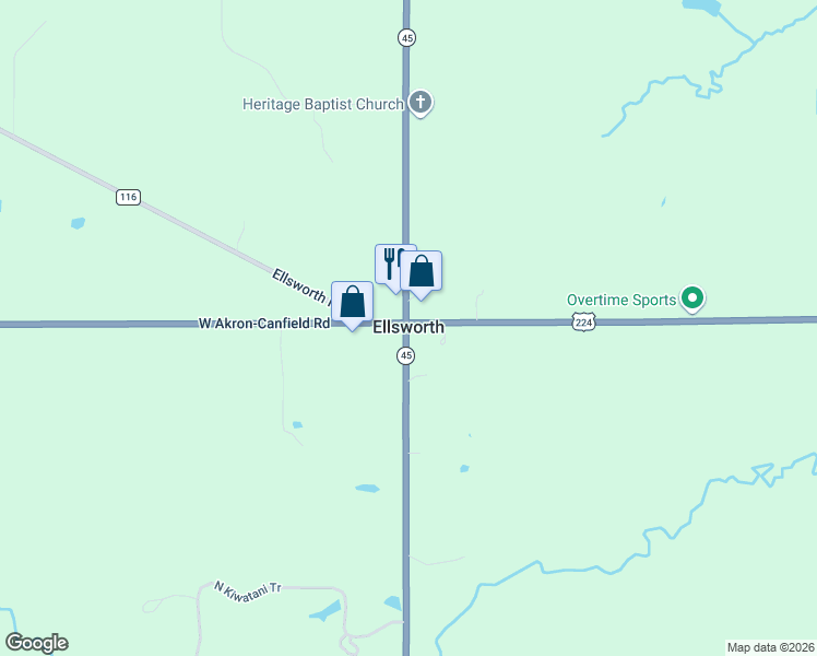 map of restaurants, bars, coffee shops, grocery stores, and more near in Ellsworth