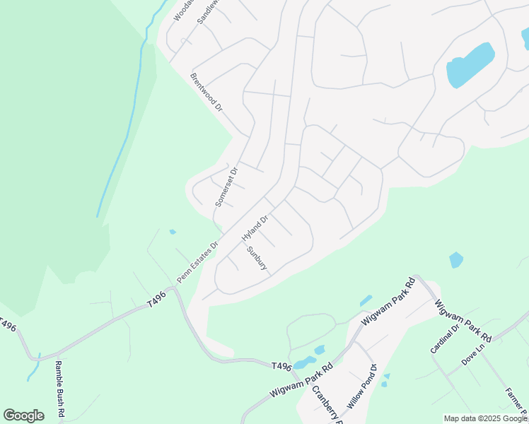 map of restaurants, bars, coffee shops, grocery stores, and more near 279 Hyland Drive in East Stroudsburg
