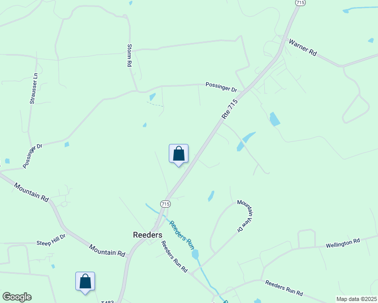 map of restaurants, bars, coffee shops, grocery stores, and more near 106 Coopers Way in Stroudsburg