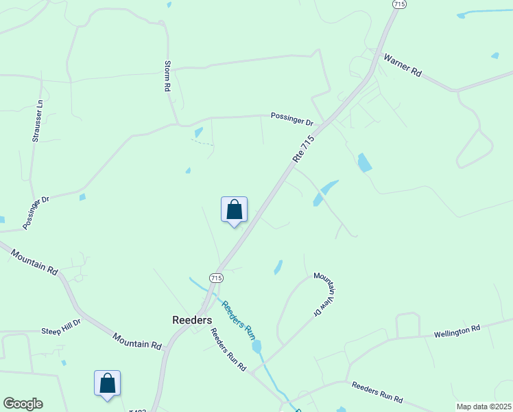 map of restaurants, bars, coffee shops, grocery stores, and more near 106 Coopers Way in Stroudsburg