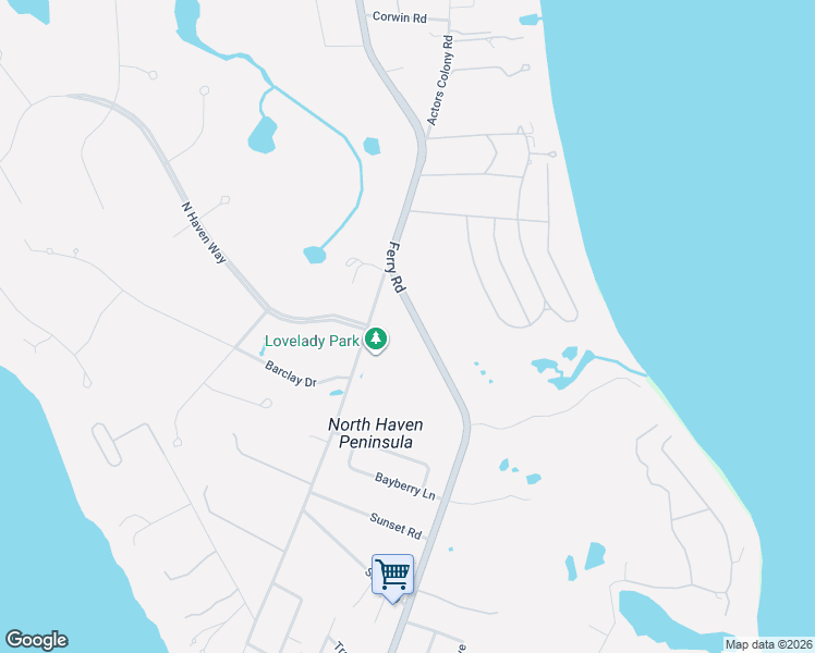 map of restaurants, bars, coffee shops, grocery stores, and more near 11 Sunset Beach Road in Sag Harbor