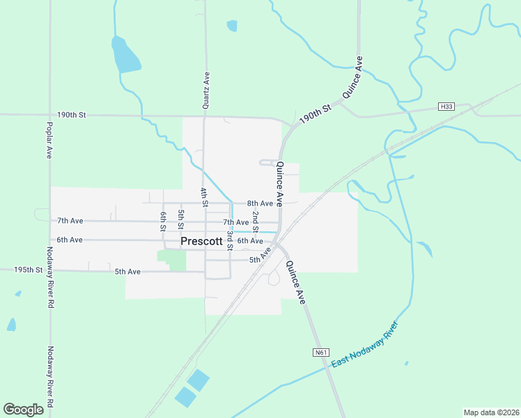 map of restaurants, bars, coffee shops, grocery stores, and more near 101-199 Prescott in Prescott