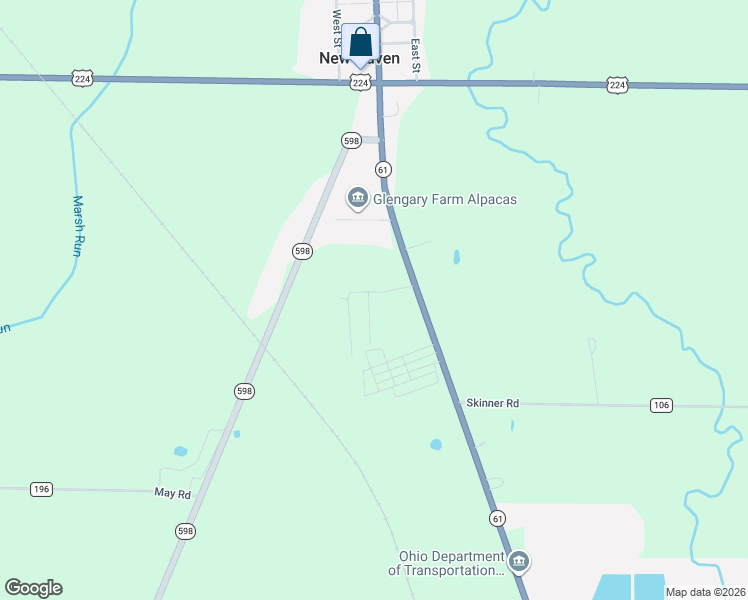 map of restaurants, bars, coffee shops, grocery stores, and more near 4265 Ohio 61 in Plymouth