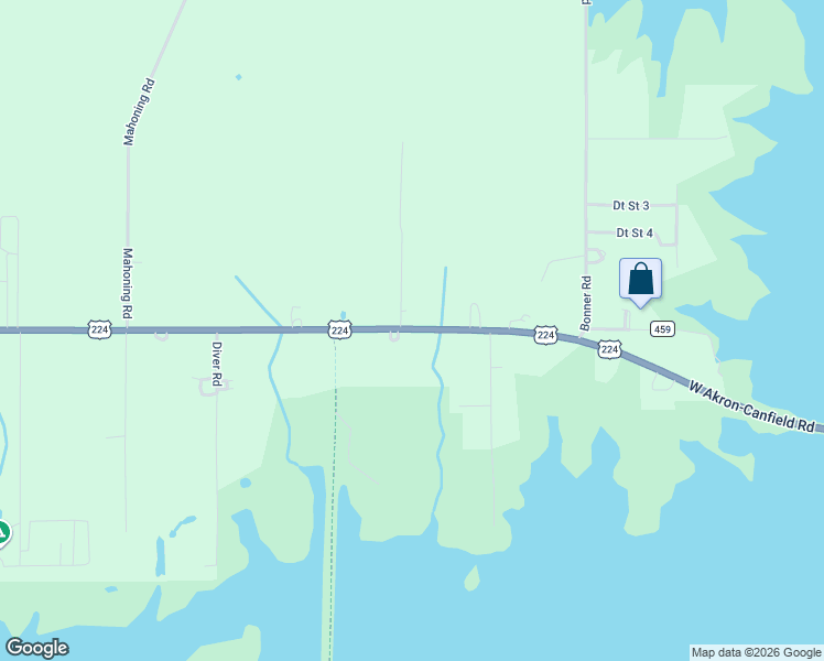map of restaurants, bars, coffee shops, grocery stores, and more near 10325 State Route 224 in Deerfield