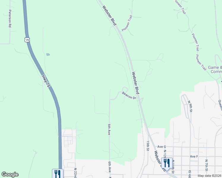 map of restaurants, bars, coffee shops, grocery stores, and more near 17507 6th Avenue in Plattsmouth