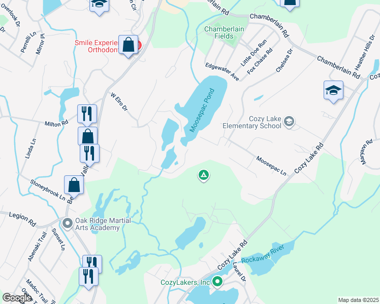 map of restaurants, bars, coffee shops, grocery stores, and more near 36 Patterson Dr in Jefferson
