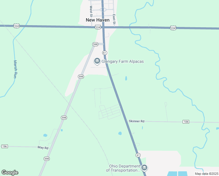 map of restaurants, bars, coffee shops, grocery stores, and more near 4265 Ohio 61 in Plymouth