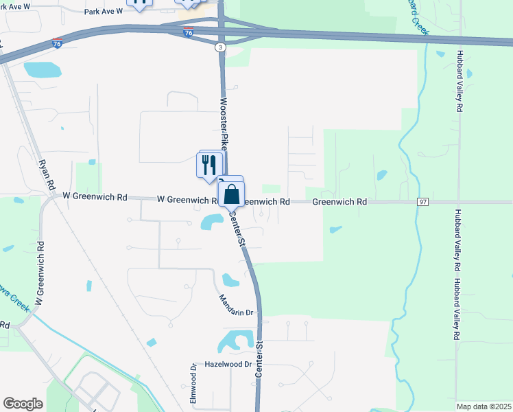 map of restaurants, bars, coffee shops, grocery stores, and more near 106 Greenwich Road in Seville