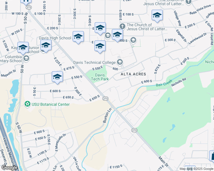 map of restaurants, bars, coffee shops, grocery stores, and more near 512 Laurelwood Drive in Kaysville