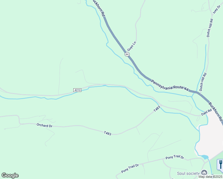 map of restaurants, bars, coffee shops, grocery stores, and more near 84 Dahl Road in Bloomsburg