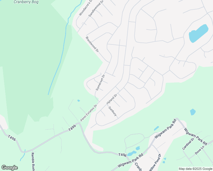map of restaurants, bars, coffee shops, grocery stores, and more near 3210 Foxdale Terrace in East Stroudsburg