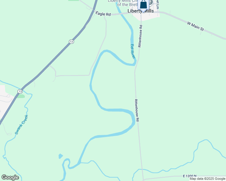 map of restaurants, bars, coffee shops, grocery stores, and more near in Liberty Mills