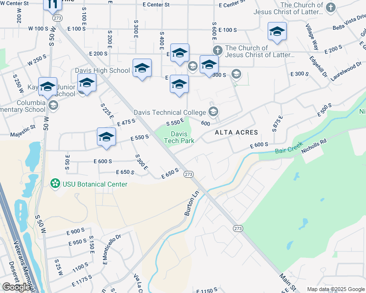 map of restaurants, bars, coffee shops, grocery stores, and more near 512 Laurelwood Drive in Kaysville