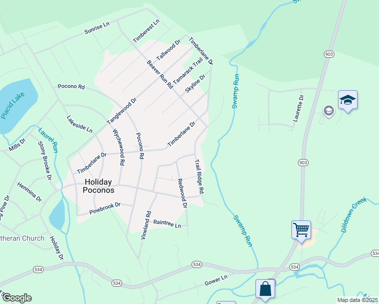 map of restaurants, bars, coffee shops, grocery stores, and more near in Holiday Poconos