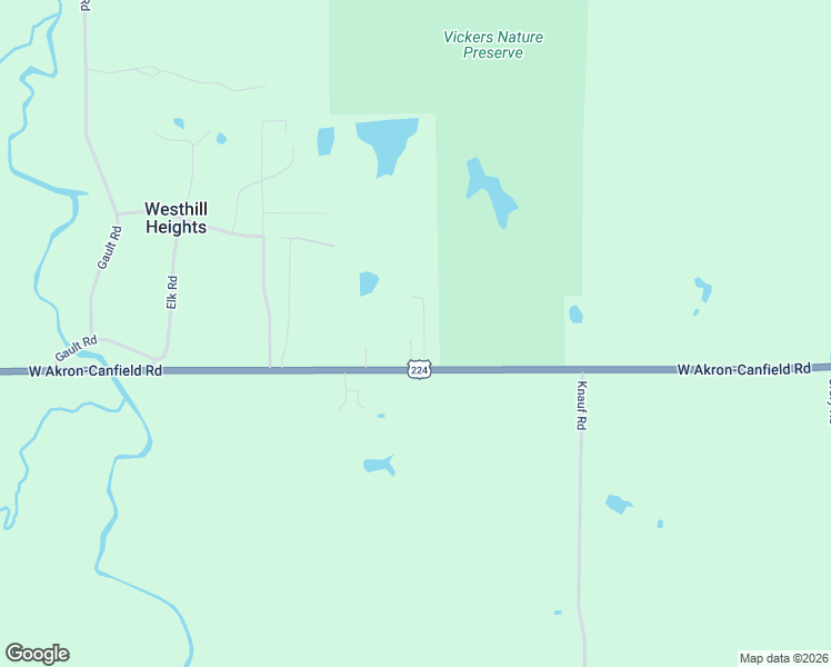 map of restaurants, bars, coffee shops, grocery stores, and more near 9320 West Akron-Canfield Road in Canfield