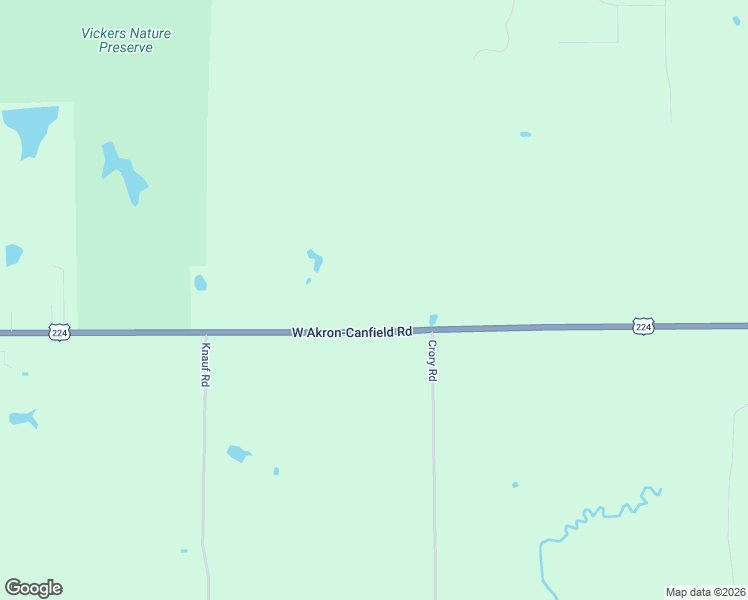 map of restaurants, bars, coffee shops, grocery stores, and more near 8520 West Akron-Canfield Road in Canfield