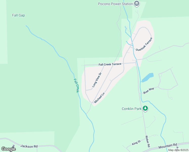 map of restaurants, bars, coffee shops, grocery stores, and more near 407 Long View Drive in Stroudsburg