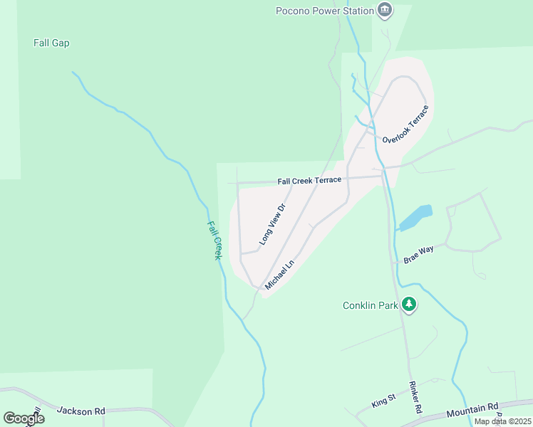map of restaurants, bars, coffee shops, grocery stores, and more near 407 Long View Drive in Stroudsburg