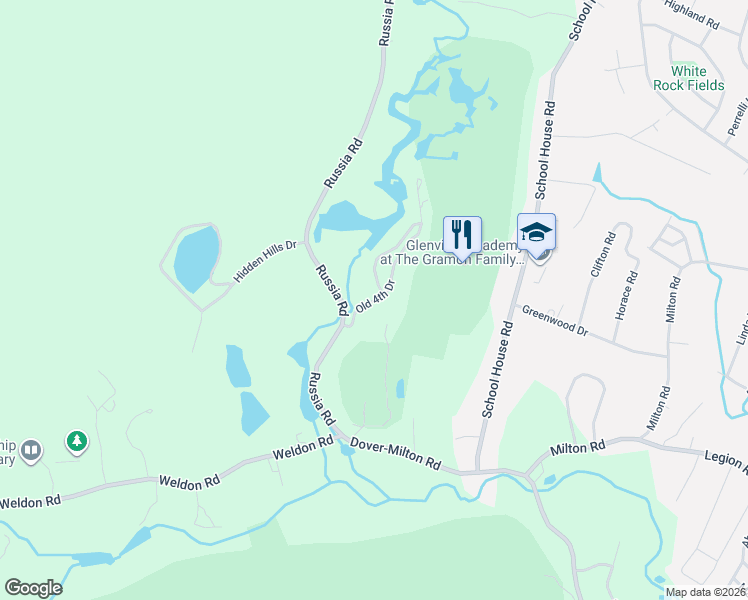 map of restaurants, bars, coffee shops, grocery stores, and more near 7 Stone Row Lane in Jefferson