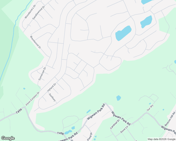 map of restaurants, bars, coffee shops, grocery stores, and more near 154 Hyland Drive in East Stroudsburg