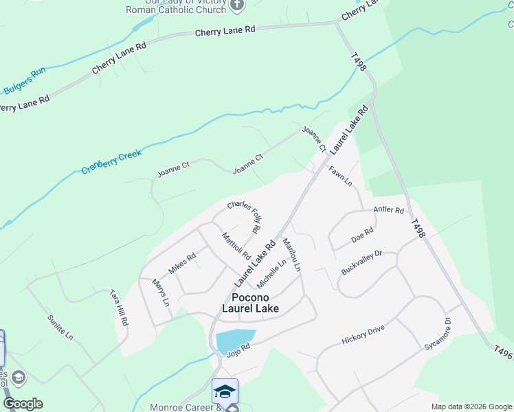 map of restaurants, bars, coffee shops, grocery stores, and more near 115 Charles Folly Road in Bartonsville