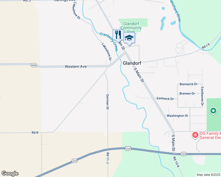 map of restaurants, bars, coffee shops, grocery stores, and more near 135 German Street in Ottawa