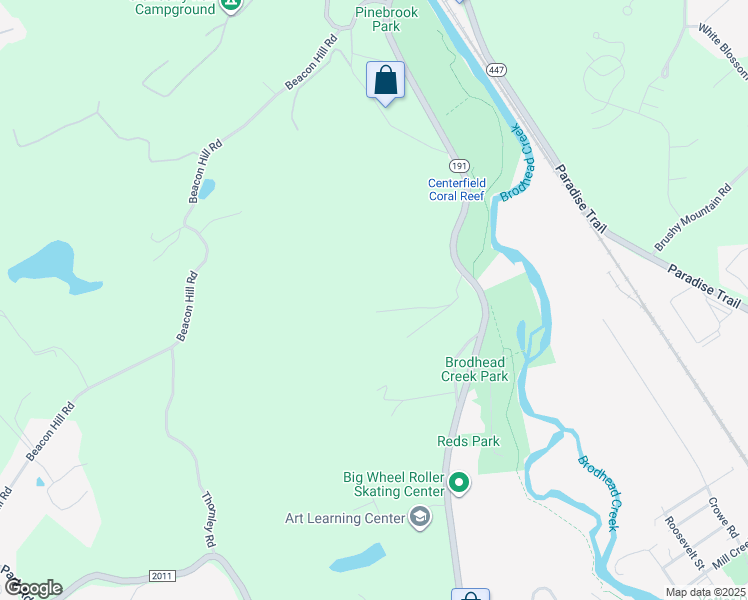 map of restaurants, bars, coffee shops, grocery stores, and more near 4023 N 5th St in East Stroudsburg