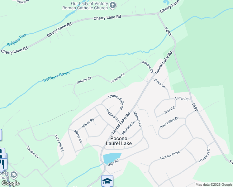 map of restaurants, bars, coffee shops, grocery stores, and more near 115 Charles Folly Rd in Monroe