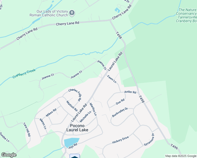 map of restaurants, bars, coffee shops, grocery stores, and more near 393 Laurel Lake Road in Monroe County