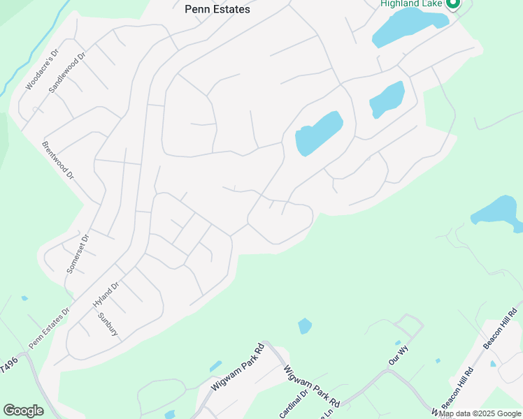 map of restaurants, bars, coffee shops, grocery stores, and more near 210 Summerton Circle in East Stroudsburg